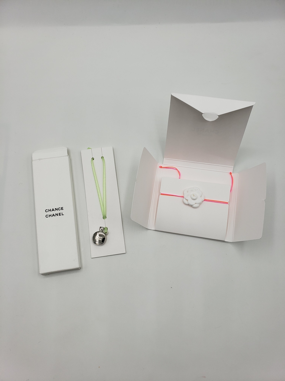 CHANEL Bottle Charm And Camellia Bracelet